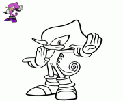 Coloriage Espio the chameleon